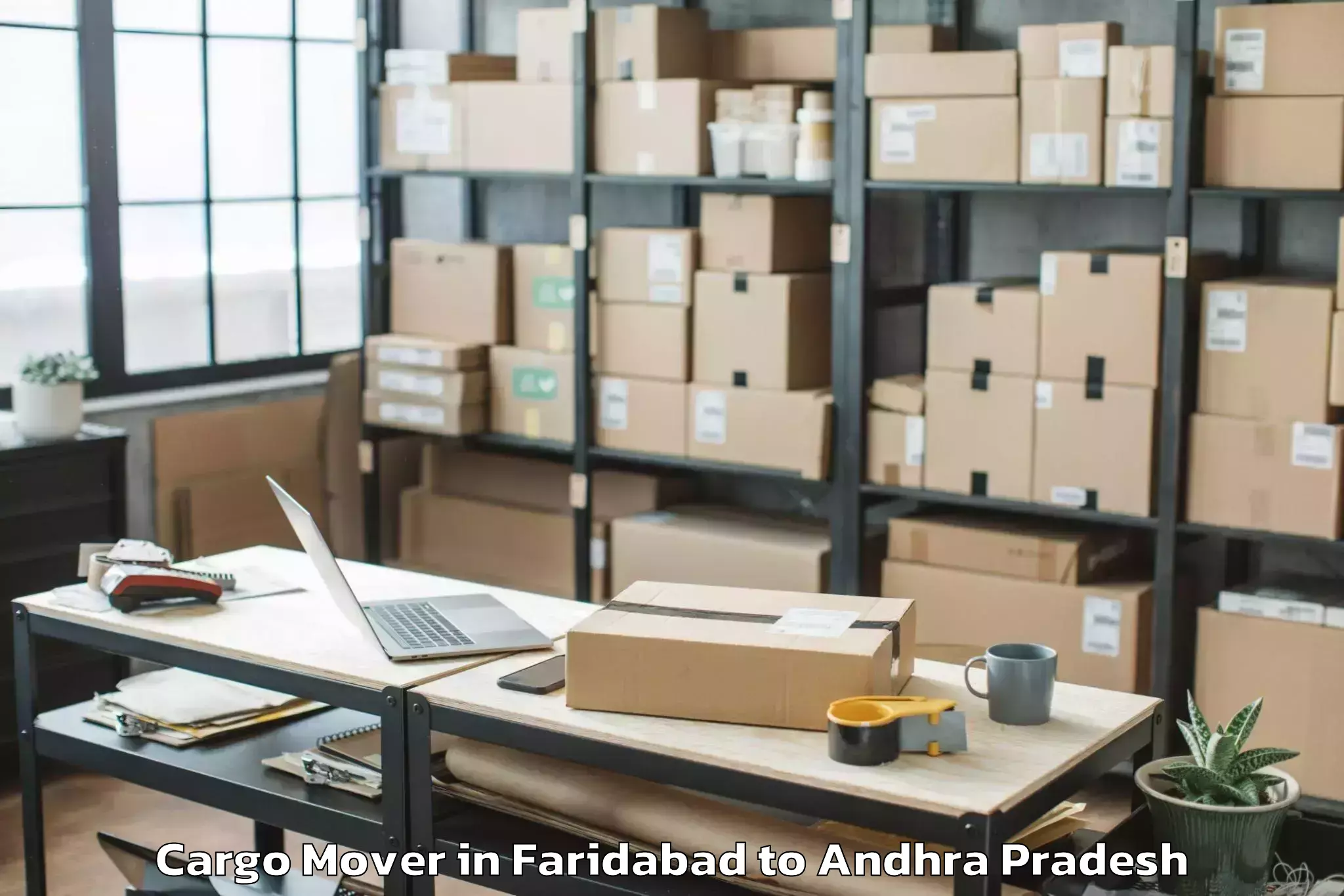 Book Faridabad to Pulivendula Cargo Mover